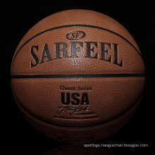 2017 YONO office promotional leather basketball wholesale basketball custom basketball